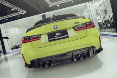 画像1: BMW 3シリーズ G80 M3 トランク用 リアスポイラー フォージド 鍛造 本物DryCarbon ドライカーボン (1)