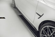 画像2: BMW 3シリーズ F80 M3 セダン サイド スカート 本物DryCarbon ドライカーボン (2)