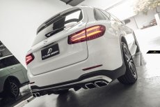 画像3: BENZ メルセデス・ベンツ GLC-Class 後期車 W253 SUV AMGバンパー用 改造 GLC63仕様 リアディフューザー マフラーカッター　 (3)