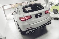 画像2: BENZ メルセデス・ベンツ GLC-Class 後期車 W253 SUV AMGバンパー用 改造 GLC63仕様 リアディフューザー マフラーカッター　 (2)