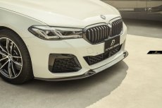 画像6: BMW 5シリーズ G30 セダン G31 ツーリング 後期車 Mスポーツ フロント用リップスポイラー 本物DryCarbon ドライカーボン (6)