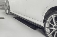 画像2: BENZ メルセデス・ベンツ E-Class W213 S213  AMGバンパー用 サイドスカート 本物DryCarbon ドライカーボン (2)