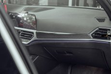 画像9: BMW 3シリーズ G20 セダン G21  ツーリング インテリア 内装用パネル 本物DryCarbon ドライカーボン (9)