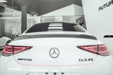 画像1: BENZ メルセデス・ベンツ CLS-Class W257 C257 クーペ トランク用リアスポイラー 本物DryCarbon ドライカーボン AMG (1)