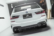 画像16: BMW 3シリーズ G20 G21 Mスポーツ M340i リアバンパー用 ディフューザー 本物DryCarbon ドライカーボン (16)