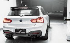 画像4: BMW 1シリーズ F20 後期車 LCI Mスポーツ 4本出し リアディフューザー 本物Carbon カーボン (4)