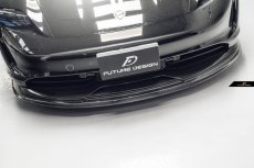 画像8: Porsche ポルシェ Taycan タイカン フロント リップスポイラー 本物Drycarbon ドライカーボン (8)