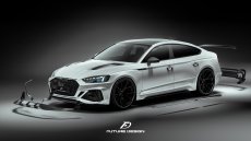 画像16: AUDI RS5 SportBack スポーツバック フロント グリルスプリッター 本物DryCarbon ドライカーボン (16)