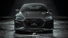 画像14: AUDI RS5 SportBack スポーツバック B9.5 フロント リップスポイラー 本物DryCarbon ドライカーボン (14)