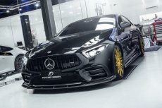 画像11: BENZ メルセデス・ベンツ CLS-Class C257 W257 AMGフロントバンパー用 GT-V リップスポイラー 本物DryCarbon ドライカーボン  (11)