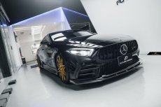 画像12: BENZ メルセデス・ベンツ CLS-Class C257 W257 AMGフロントバンパー用 GT-V リップスポイラー 本物DryCarbon ドライカーボン  (12)