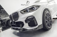 画像5: BMW Xシリーズ X5 G05 Mスポーツ フロントバンパー用リップスポイラー 本物DryCarbon ドライカーボン (5)