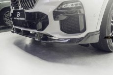 画像4: BMW Xシリーズ X5 G05 Mスポーツ フロントバンパー用リップスポイラー 本物DryCarbon ドライカーボン (4)