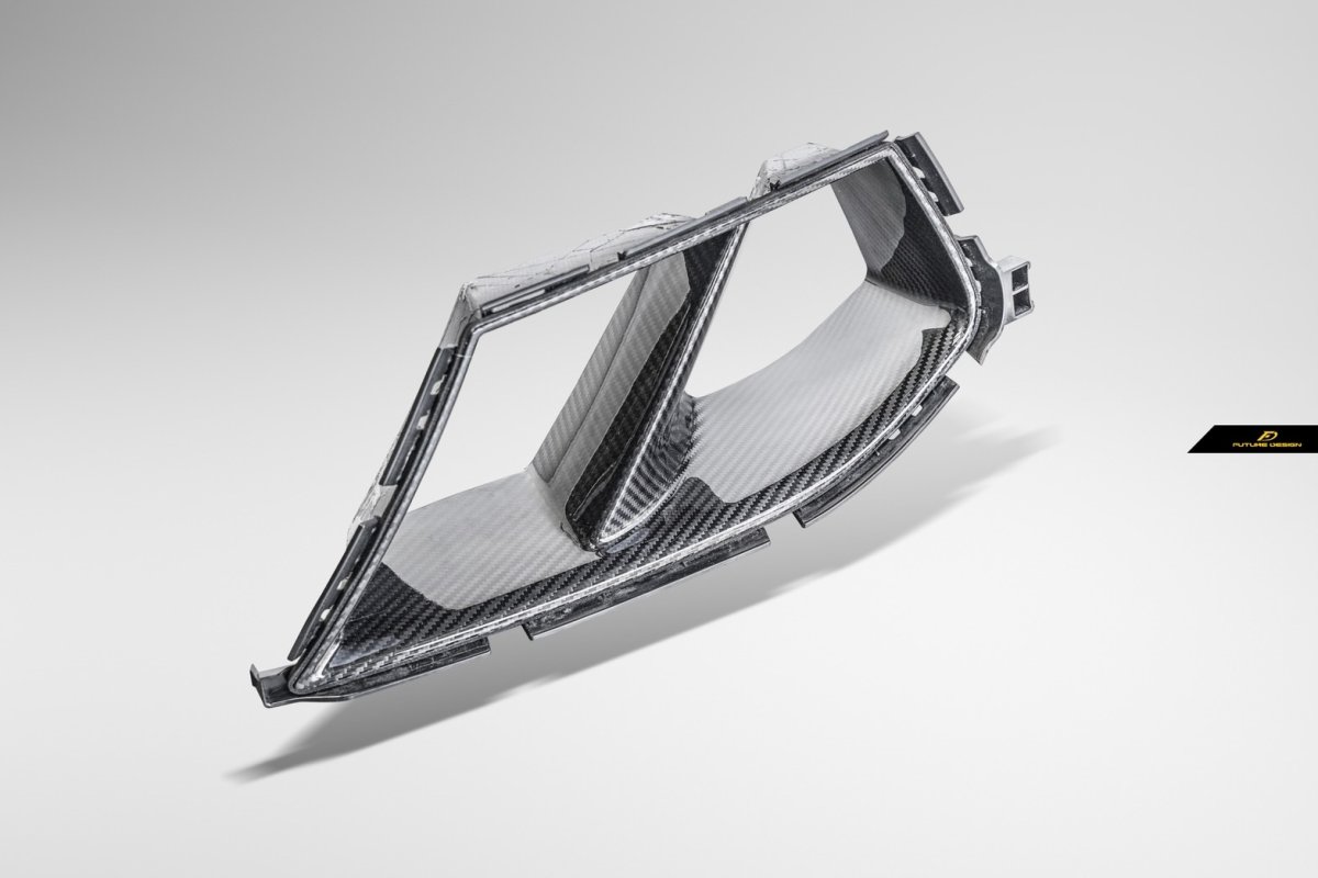 画像13: BMW 4シリーズ G82 M4 フロント用 エアベントカバー ガーニッシュ 本物DryCarbon ドライカーボン (13)