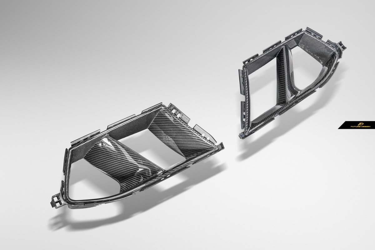 画像11: BMW 4シリーズ G82 M4 フロント用 エアベントカバー ガーニッシュ 本物DryCarbon ドライカーボン (11)