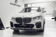 画像3: BMW Xシリーズ X5 G05 Mスポーツ フロントバンパー用リップスポイラー 本物DryCarbon ドライカーボン (3)