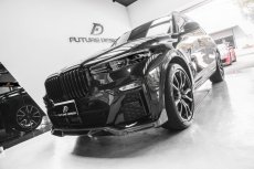 画像2: BMW Xシリーズ X7 G07 前期用 Mスポーツ フロントバンパー用リップスポイラー 本物DryCarbon ドライカーボン (2)