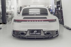 画像2: ポルシェ 911 992 Carrera 用 リア ディフューザー 本物Drycarbon ドライカーボン  (2)