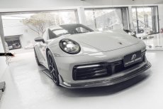 画像3: ポルシェ 911 992 Carrera フロント リップ スポイラー 本物Drycarbon ドライカーボン  (3)