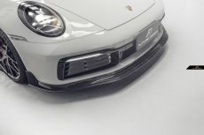 画像1: ポルシェ 911 992 Carrera フロント リップ スポイラー 本物Drycarbon ドライカーボン  (1)