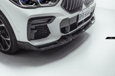 画像16: BMW Xシリーズ X6 G06 前期 Mスポーツ フロントバンパー用リップスポイラー 本物DryCarbon ドライカーボン (16)