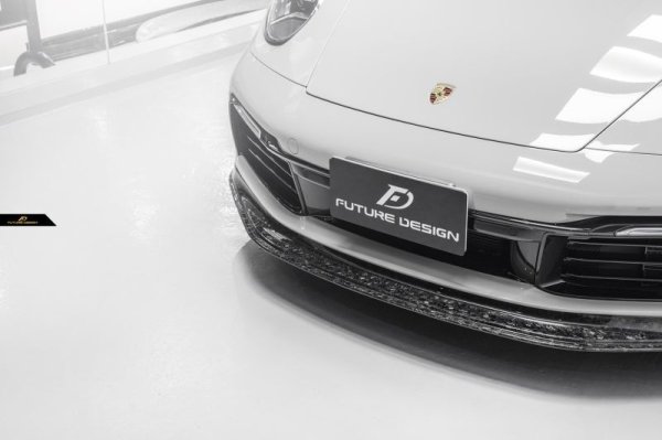 ポルシェ911(964) カーボン リップ ポルシェ 911 992 Carrera フロント リップ スポイラー 本物Drycarbon