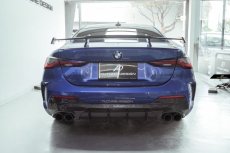 画像3: BMW 4シリーズ G22 クーペ M-TECH Mスポーツ リア ディフューザー 4本出し 本物DryCarbon ドライカーボン M440i (3)