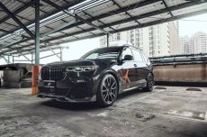 画像12: BMW Xシリーズ X7 G07 前期用 Mスポーツ フロントバンパー用リップスポイラー 本物DryCarbon ドライカーボン (12)