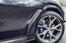 画像7: BMW Xシリーズ X6 G06 フロント フェンダー エアインテーク 本物DryCarbon ドライカーボン (7)