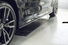 画像5: BMW 4シリーズ G22 M-TECH Mスポーツ サイドスカート スポイラー 本物DryCarbon ドライカーボン (5)