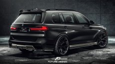 画像2: BMW Xシリーズ X7 G07 ルーフスポイラー リアスポイラー 本物DryCarbon ドライカーボン (2)