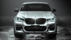 画像8: BMW Xシリーズ X4 G02 前期車 Mスポーツ フロントバンパー用リップスポイラー 本物DryCarbon ドライカーボン (8)