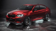 画像10: BMW Xシリーズ X4 G02 前期車 Mスポーツ フロントバンパー用リップスポイラー 本物DryCarbon ドライカーボン (10)