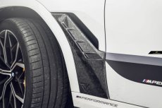 画像10: BMW Xシリーズ X6 G06 フロント フェンダー エアインテーク 本物DryCarbon ドライカーボン (10)