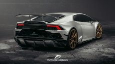 画像12: Lamborghini ランボルギーニ Huracan ウラカン EVO ディフューザー用 ビックフィン 本物DryCarbon ドライカーボン (12)