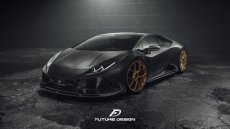 画像21: Lamborghini ランボルギーニ Huracan ウラカン EVO サイドスカート 本物DryCarbon ドライカーボン (21)