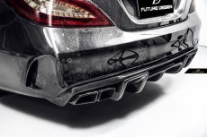 画像2: BENZ メルセデス・ベンツ CLS-Class S218 シューティングブレイク 後期車 AMGリアバンパー用カナード スポイラー 本物DryCarbon ドライカーボン (2)