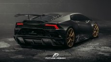 画像1: Lamborghini ランボルギーニ Huracan ウラカン EVO リアウィング 本物DryCarbon ドライカーボン (1)