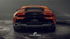 画像10: Lamborghini ランボルギーニ Huracan ウラカン EVO ディフューザー用 ビックフィン 本物DryCarbon ドライカーボン (10)