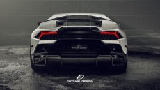 画像4: Lamborghini ランボルギーニ Huracan ウラカン EVO リアウィング 本物DryCarbon ドライカーボン (4)