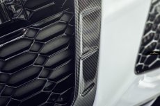 画像5: AUDI RS6 AVANT C8 アバント フロントグリル用 スプリッター 本物DryCarbon ドライカーボン (5)