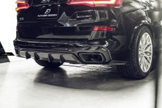 画像5: BMW Xシリーズ X5 G05 Mスポーツ リア ディフューザー 本物DryCarbon ドライカーボン (5)