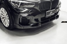 画像13: BMW Xシリーズ X5 G05 Mスポーツ フロントバンパー用リップスポイラー 本物DryCarbon ドライカーボン (13)