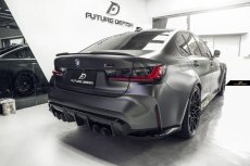 画像3: BMW 3シリーズ G80 M3 セダン トランク用  リアスポイラー 本物DryCarbon ドライカーボン (3)