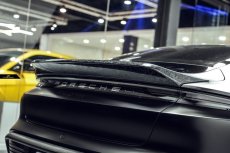 画像3: Porsche ポルシェ Taycan タイカン リア スポイラー 本物Drycarbon ドライカーボン フォージド (3)