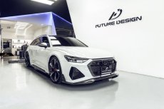 画像5: AUDI RS6 AVANT C8 アバント サイドスカート 本物DryCarbon ドライカーボン (5)