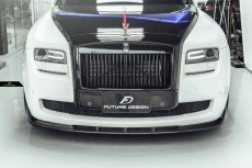 画像1: ROLLS-ROYCE GHOST ロールスロイス ゴースト フロント リップスポイラー 本物DryCarbon ドライカーボン (1)