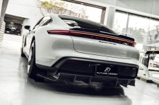 画像2: Porsche ポルシェ Taycan タイカン リア ディフューザー 本物Drycarbon ドライカーボン (2)