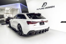 画像3: AUDI RS6 AVANT C8 アバント リア ルーフ スポイラー 本物DryCarbon ドライカーボン (3)