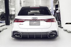 画像4: AUDI RS6 AVANT C8 アバント リア ルーフ スポイラー 本物DryCarbon ドライカーボン (4)